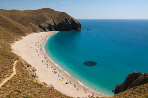 Playa de los Muertos desde el mirador, Almería