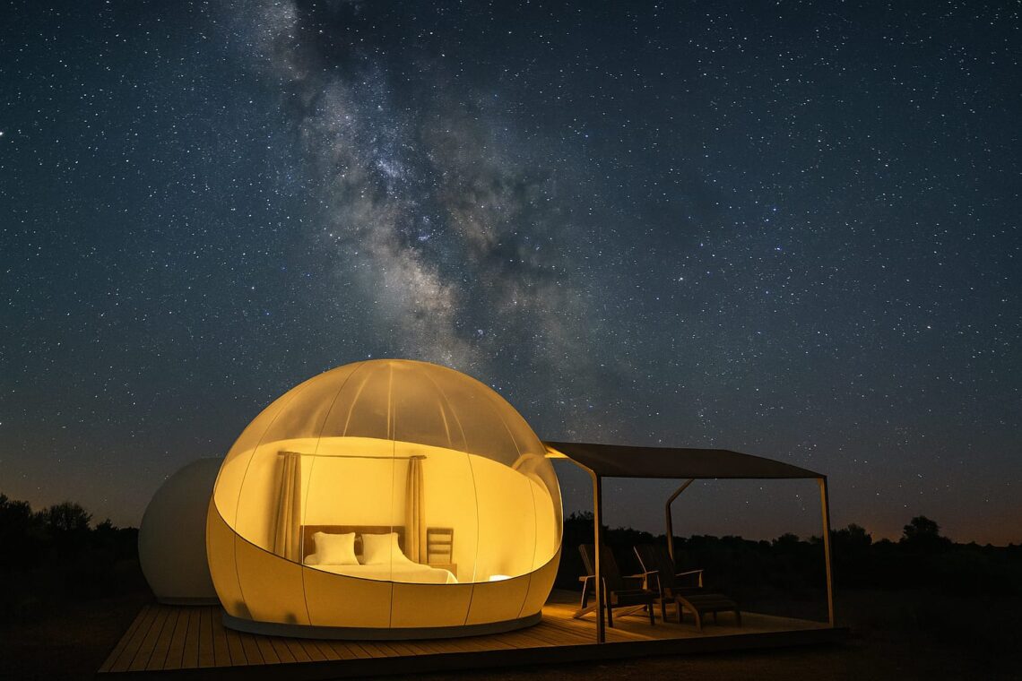 Hotel burbuja bajo la Vía Láctea España