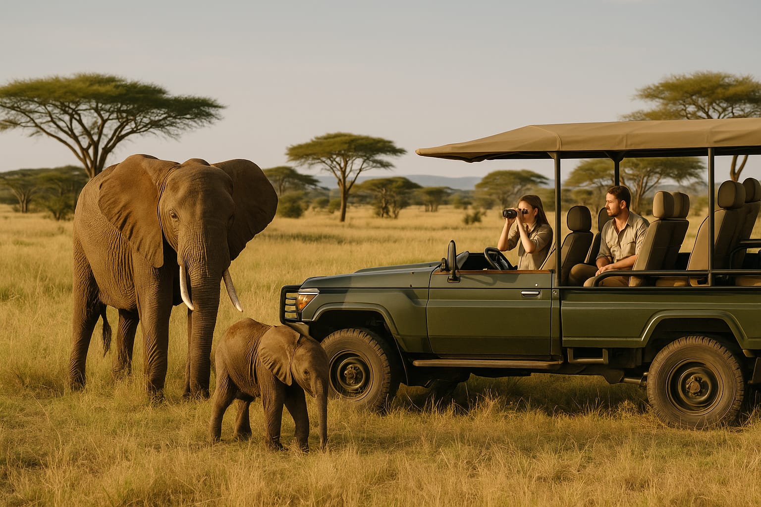 Safari privado en África con lodge exclusivo y vistas a la sabana