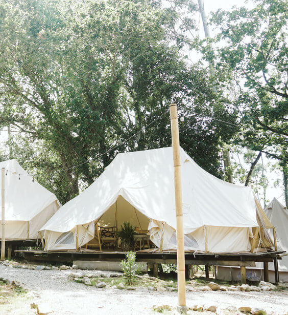 Tienda glamping del alojamiento Dream Surf Cantabria