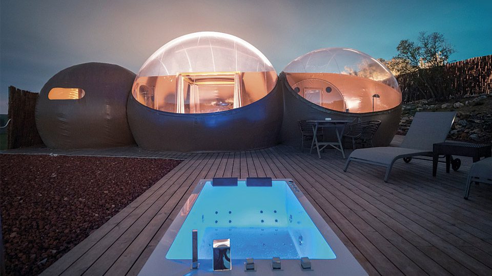 Burbuja alojamiento del glamping Mi Luna en Toledo