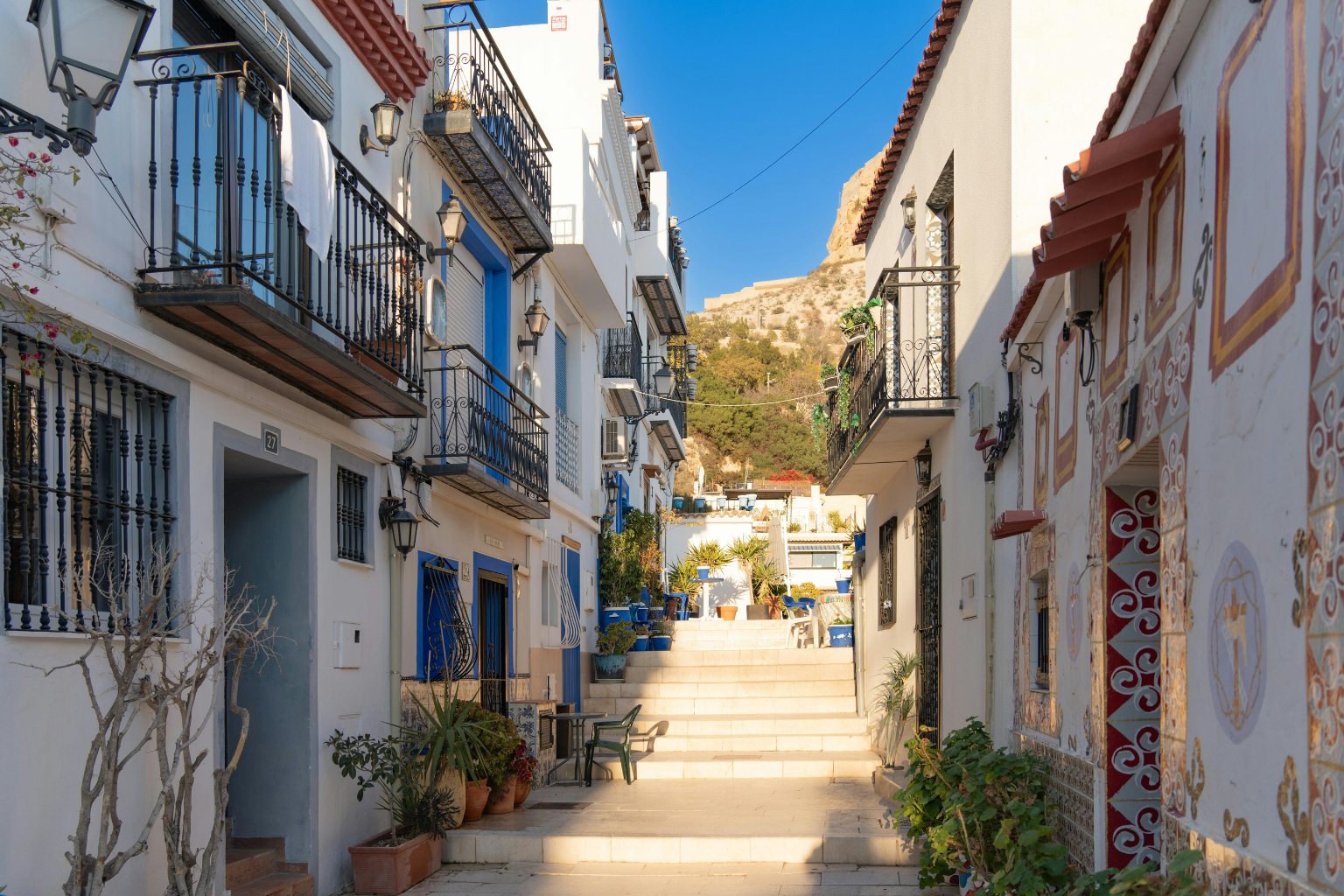 Barrio de Santa Cruz en Alicante